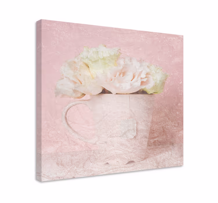 Flowers canvas soft bloom design - TenStickers