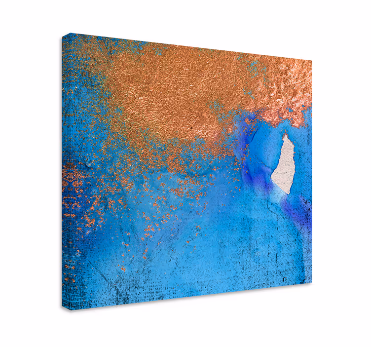 Abstract wall art 1 textured blue abstract - TenStickers