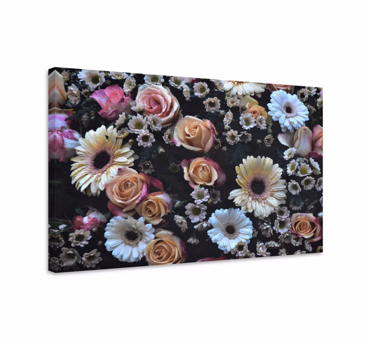 Flowers canvas beautiful flower display - TenStickers
