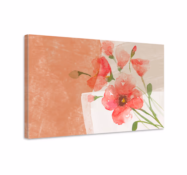 Flowers canvas soft blossom arrangement - TenStickers