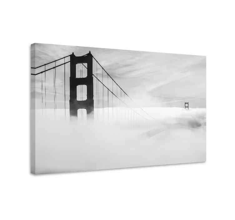 Cityscape wall art golden gate bridge connection - TenStickers
