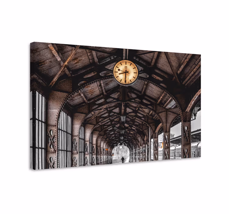 Classic 3d portal with watch 3D canvas prints - TenStickers