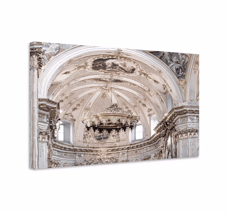 Canvas art church interior details - TenStickers