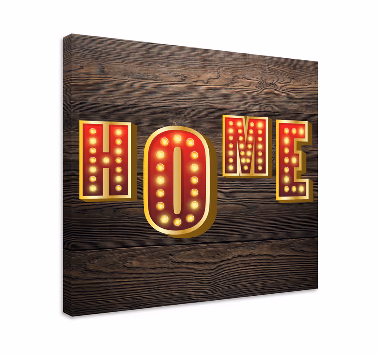 Quote canvas home illumination sign - TenStickers