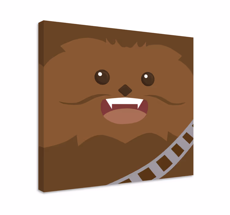 Chewie Character Themed Canvas - TenStickers