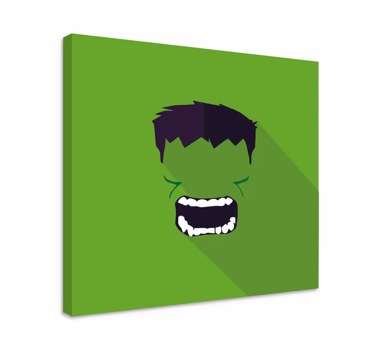 Green superhero superhero framed picture - TenStickers