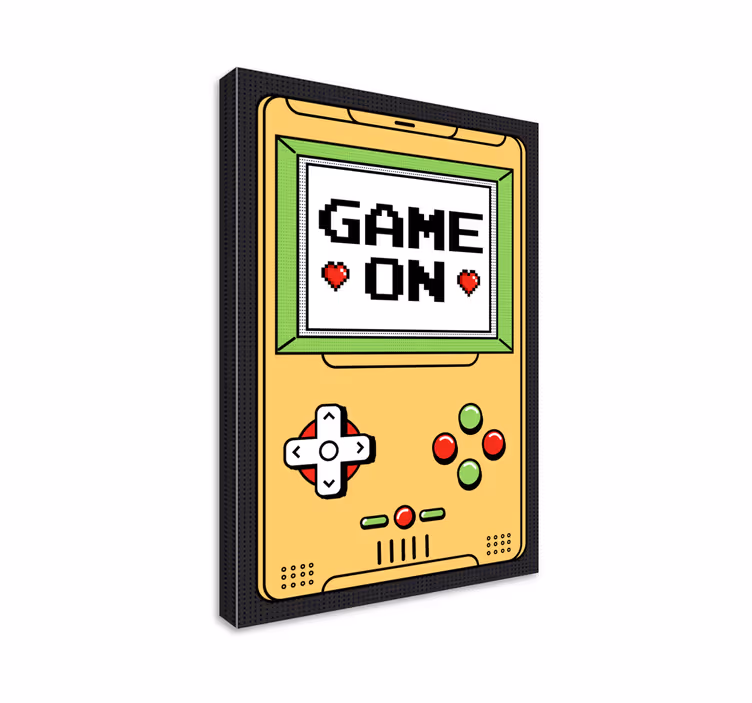 Game on console framed gaming wall art - TenStickers