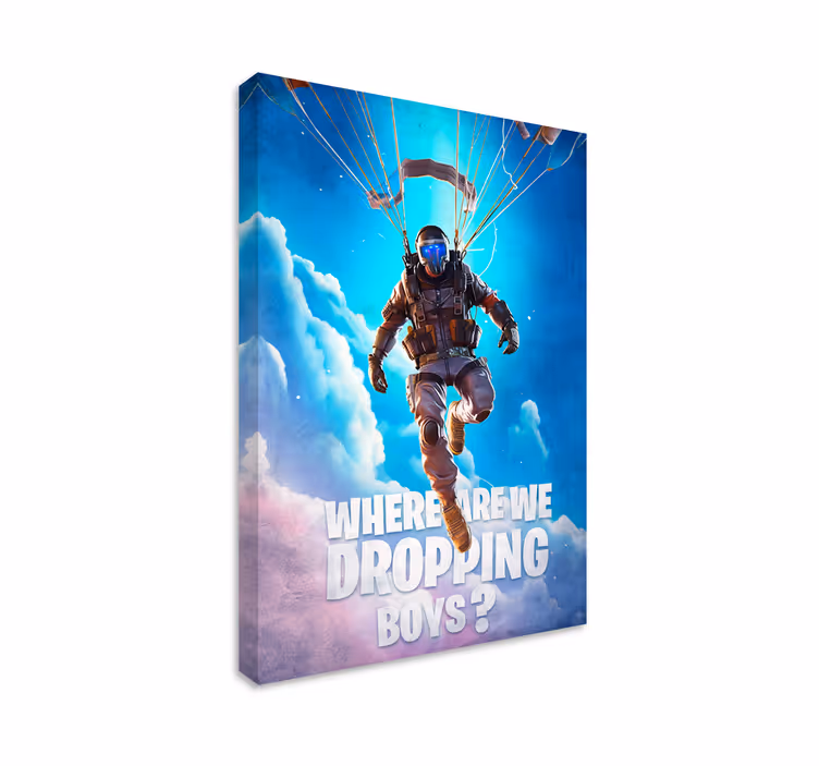 Where are we dropping  gaming framed wall art - TenStickers