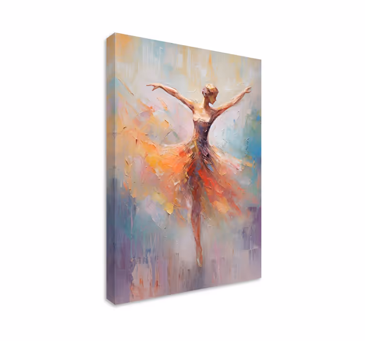 Ballet Dancer Canvas Art Painting - TenStickers