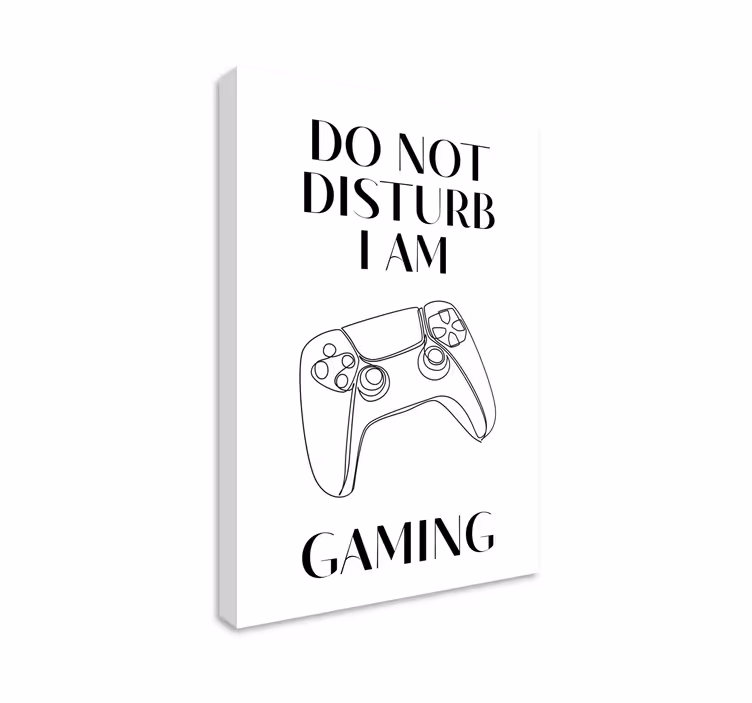 Do not disturb i am gaming video game canvas wall art - TenStickers