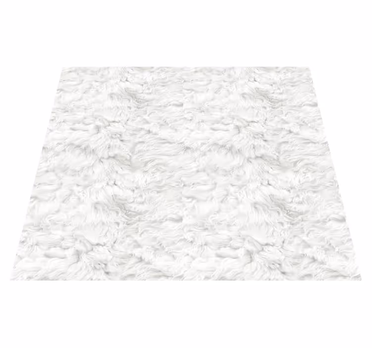 Soft texture white vinyl rug - TenStickers