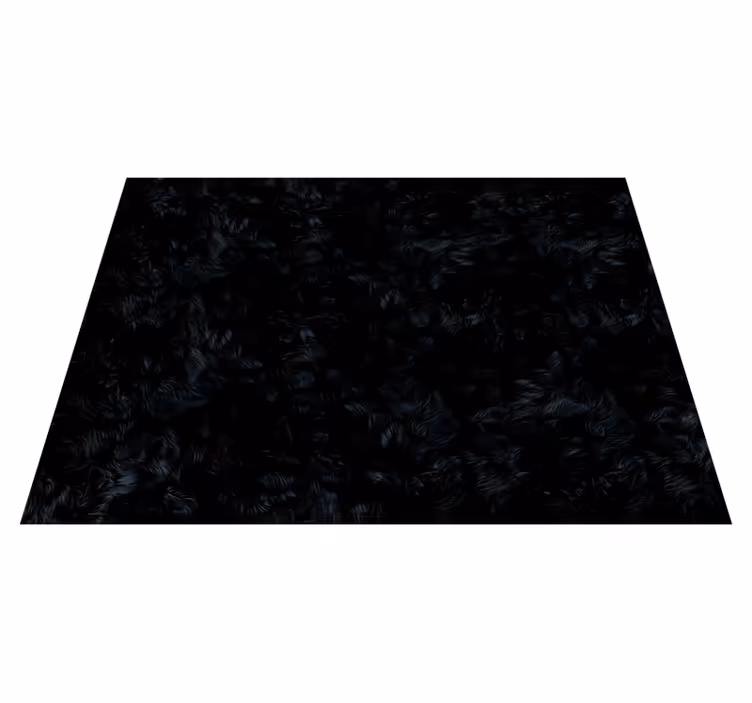 Fur effect black vinyl rug - TenStickers