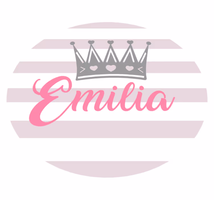 CROWN AND STRIPES custom floor mat - TenStickers