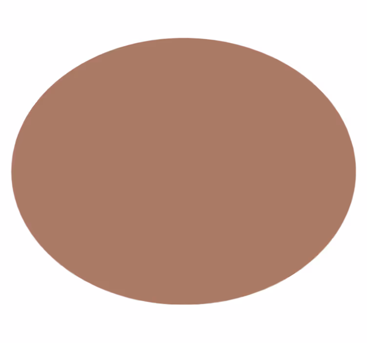 "Mocha Mousse" circular rug - TenStickers
