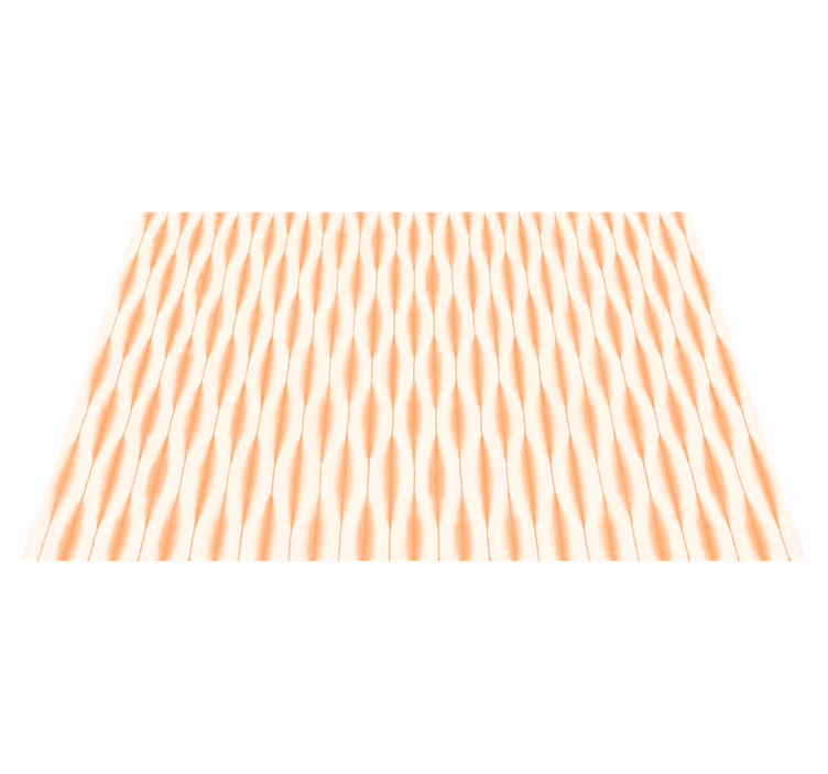 "Ikat Kasuri" orange modern rug - TenStickers
