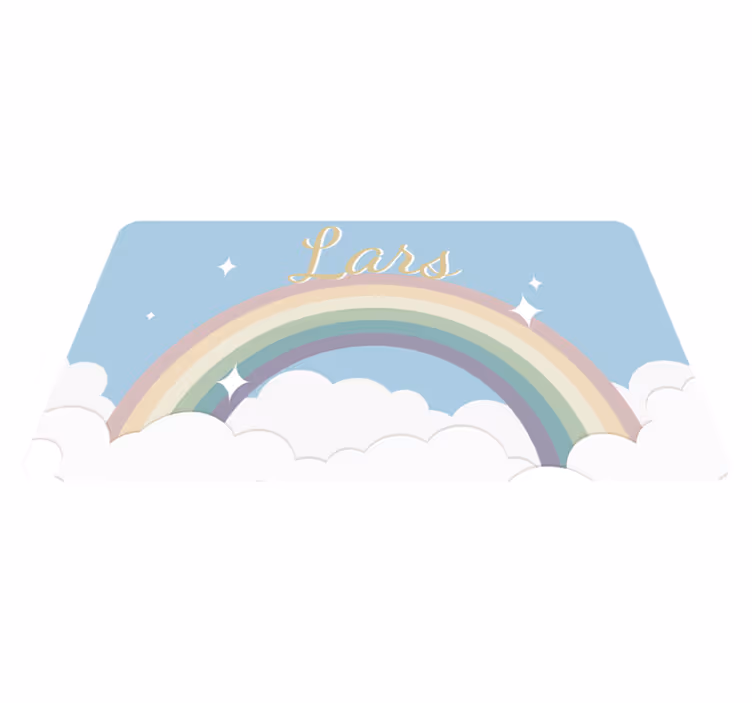 Customised rainbow custom floor mat - TenStickers