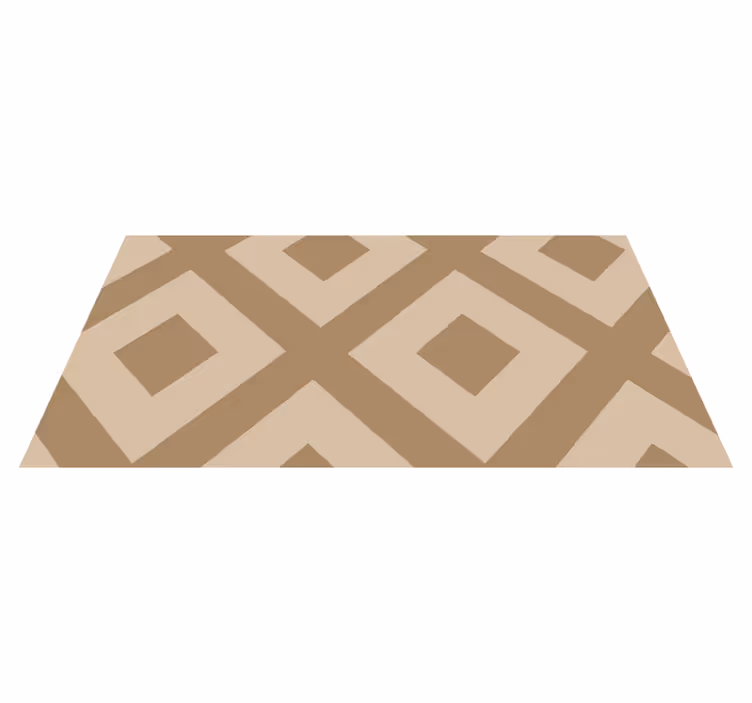 Beige fabric imitation bathroom mat - TenStickers
