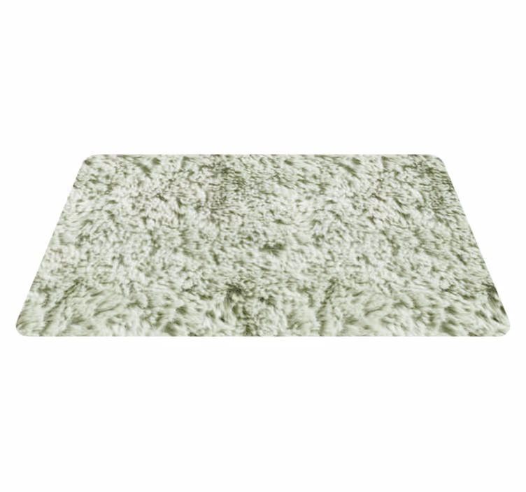 Green fabric imitation bathroom mat - TenStickers