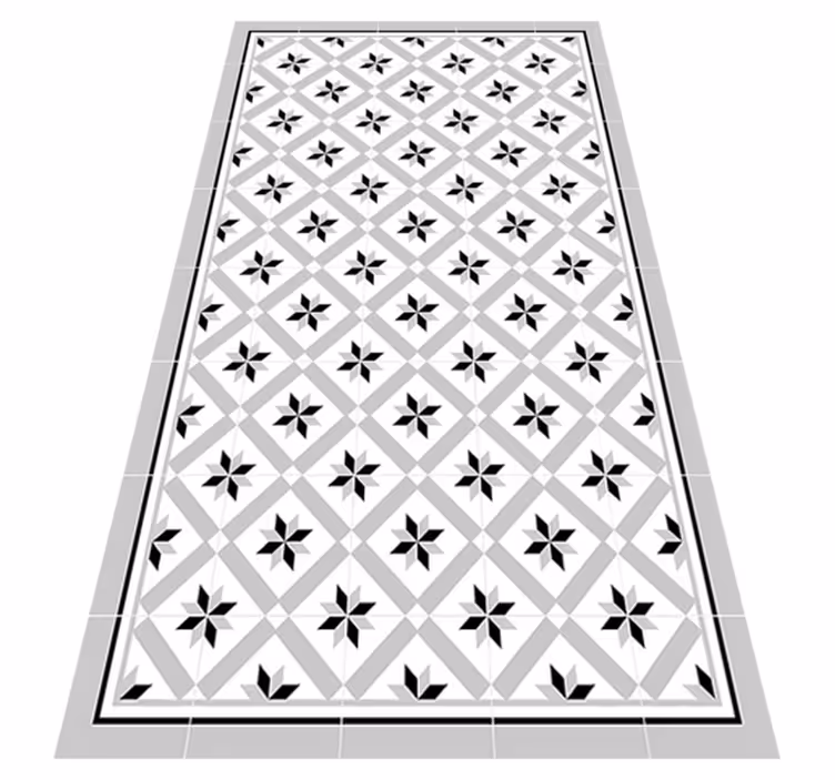 Hydraulic Grey kitchen mat - TenStickers