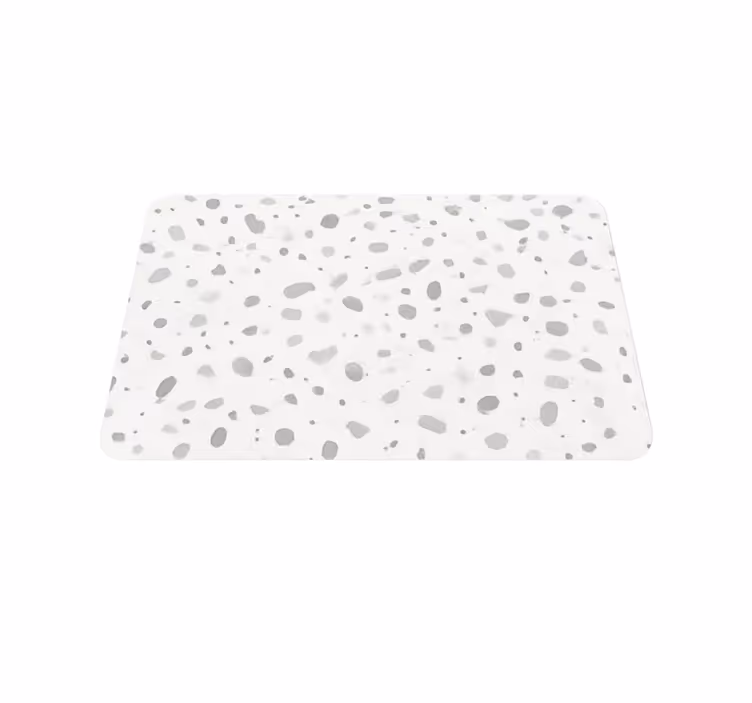 Grey terrazzo effect marble rug - TenStickers
