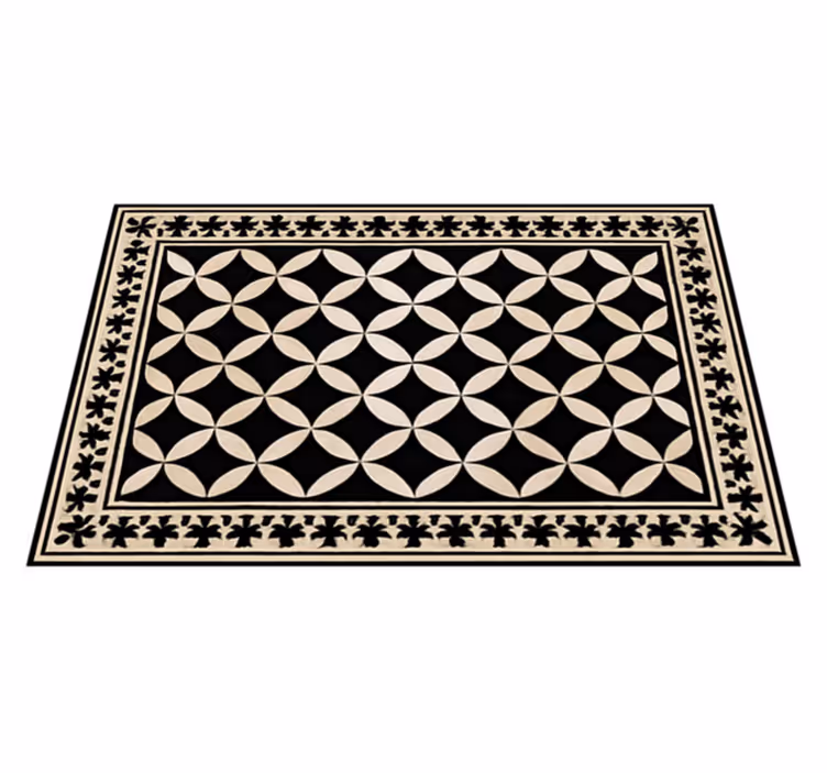 Traditional Spanish design living room rug - TenStickers