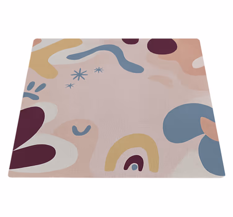 Abstract modern fabric outdoor rug - TenStickers