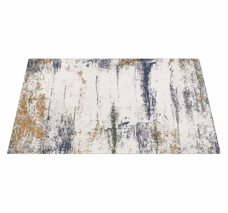 Abstract distressed design outdoor rug - TenStickers