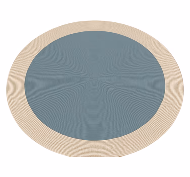 Two-tone round design outdoor rug - TenStickers