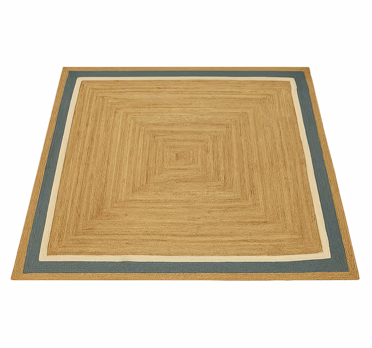 Tunnel pattern effect square rug - TenStickers