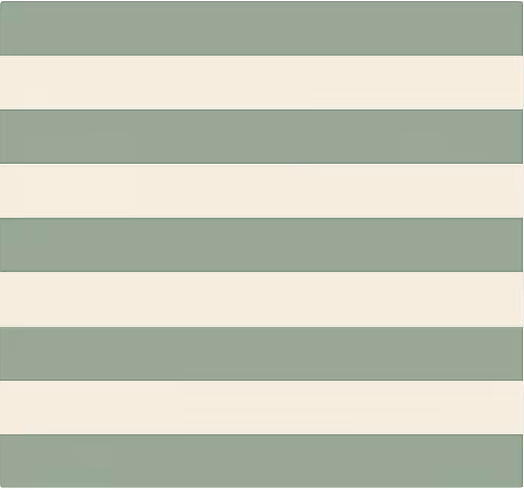 Green striped motif kitchen vinyl mat - TenStickers