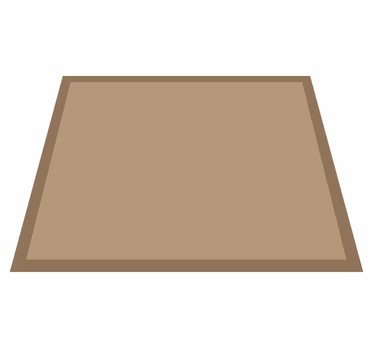 Plain Jute Look dining room rug - TenStickers