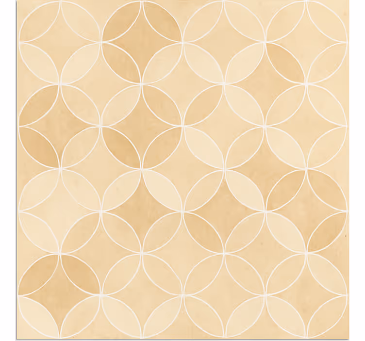 Geometric Overlapping Circles dining room rug - TenStickers