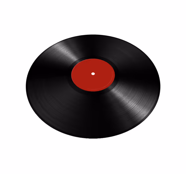Giant Vinyl Record dining room rug - TenStickers