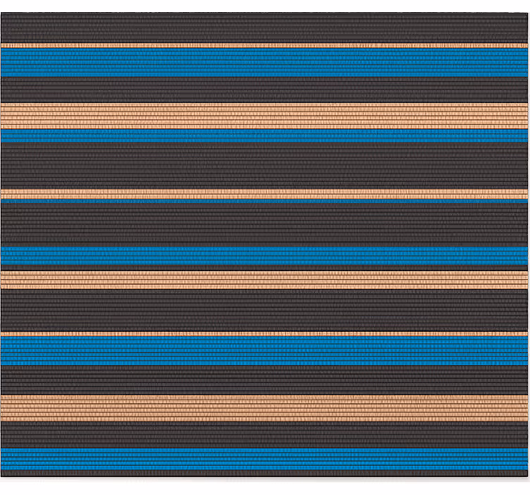 Dark tone woven effect  kitchen vinyl mat - TenStickers