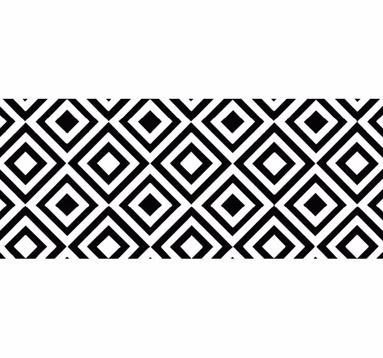 Black & White geometric rug - TenStickers