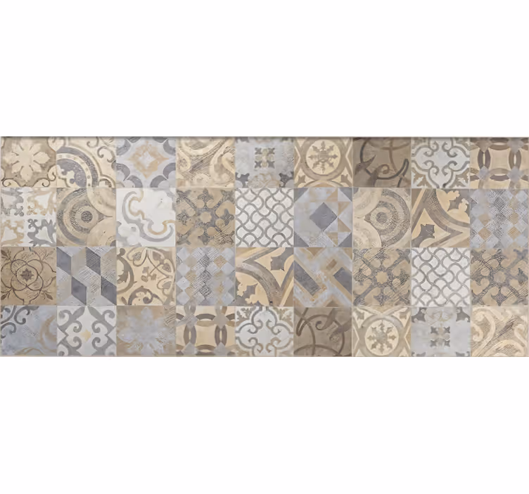 Cementine Arancioni mosaic rug - TenStickers