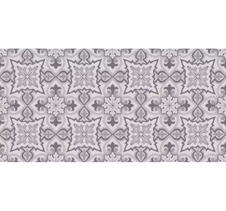 Grey Baroni Kitchen tile carpet - TenStickers