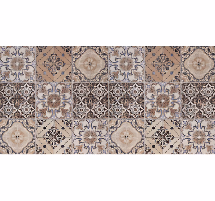 Rust Baroni Kitchen tile carpet - TenStickers