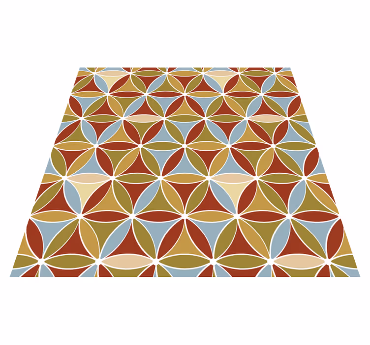 Living room rug vibrant prism pattern mat - TenStickers