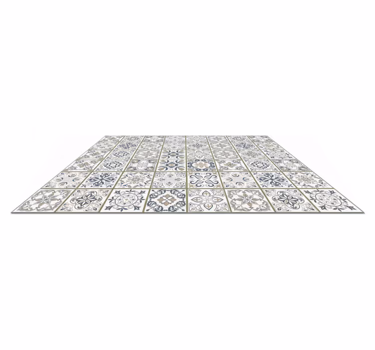 Living room rug moroccan tile runner - TenStickers