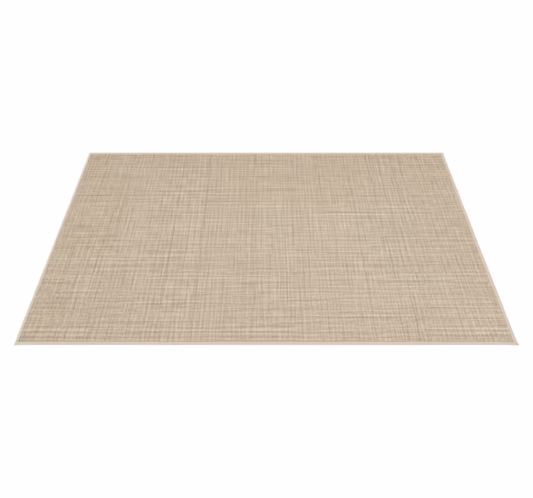 Beige fabric effect texture rug - TenStickers