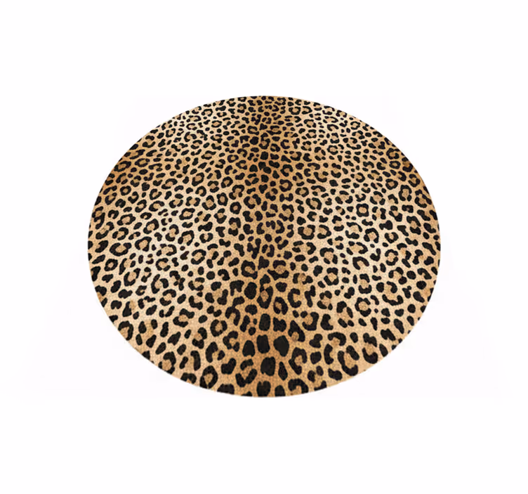 Living room rug in panther print - TenStickers