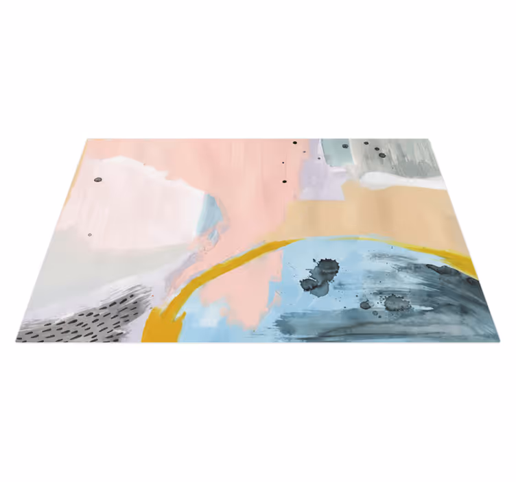 Colorful art living room rug - TenStickers