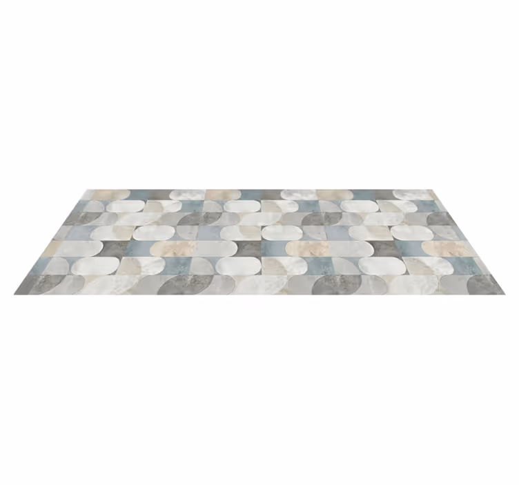 Kitchen vinyl mat modern pill mosaic design - TenStickers