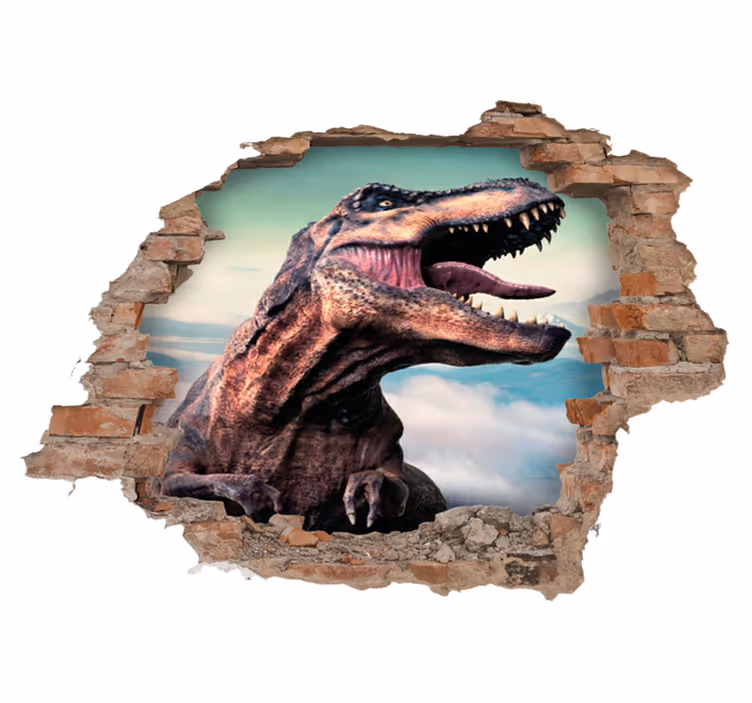 Animal mat realistic 3d t-rex - TenStickers