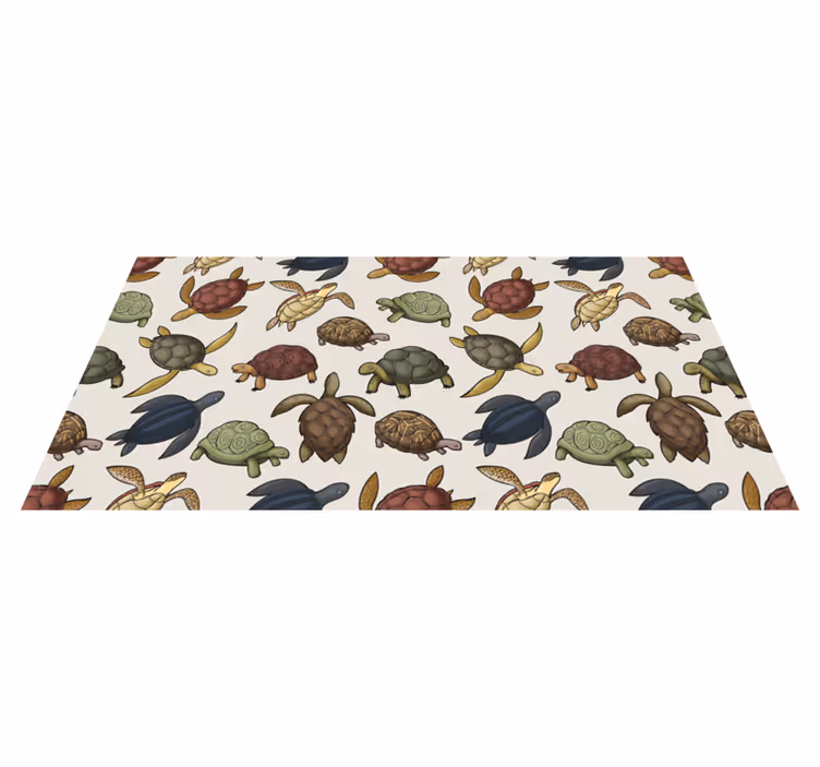 Animal mat for different turtle species - TenStickers