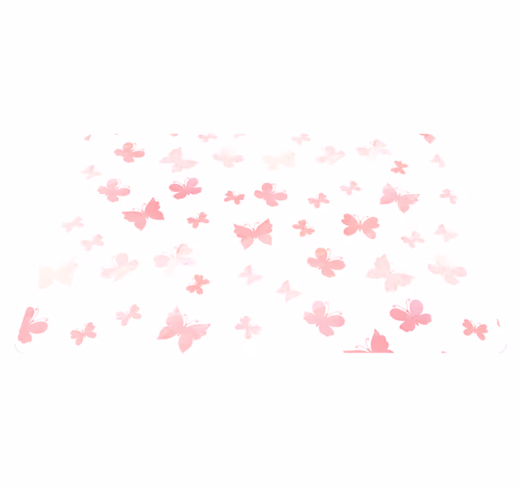 Animal mat pastel flying butterflies design - TenStickers