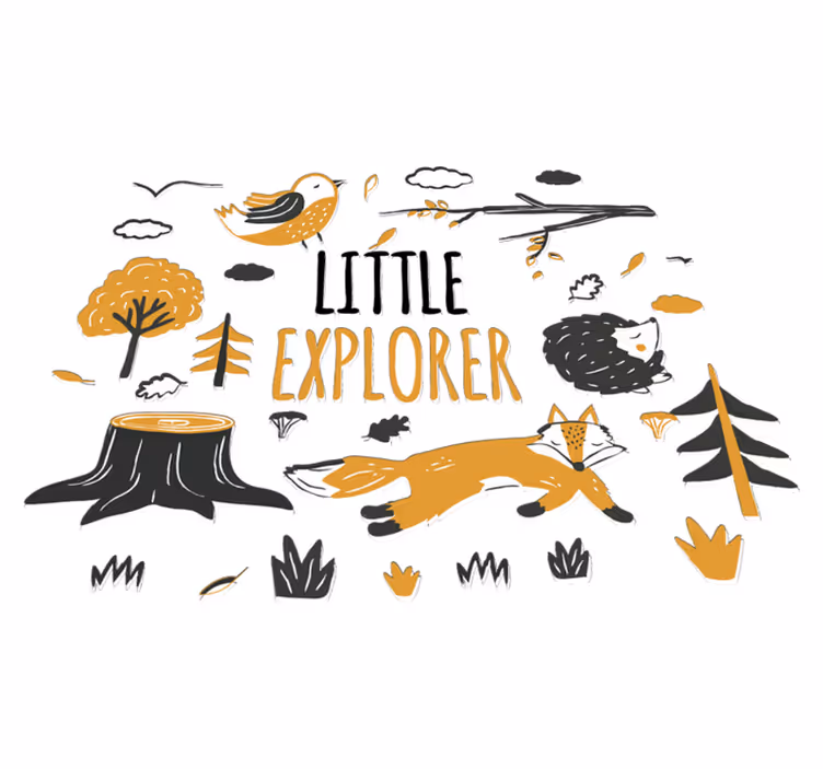 Little explorer animal mat - TenStickers