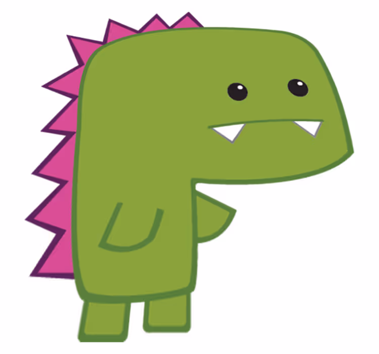 Animal mat green mini dinosaur - TenStickers