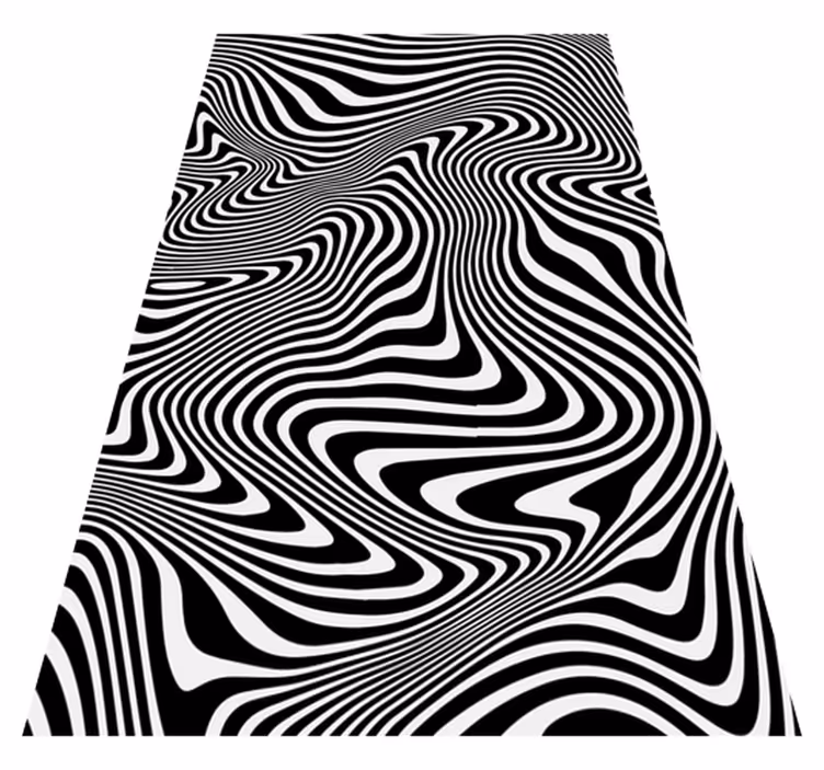 Zebra 3d effect animal mat - TenStickers